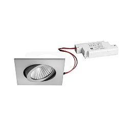 Luz downlight redondo, Dim-To-Warm IP20, aluminio mate regulable