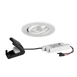 Luminaria empotrable BB 18 redondo, giratorio LED IP20, blanco regulable 6W 430lm 1800-3000K 20-40° 20-40° CRI 80-89