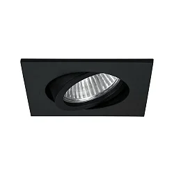 Luz downlight BB18 DTW ECKIG angular, Dim-To-Warm IP20, negro regulable