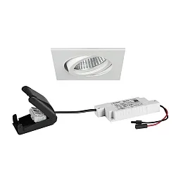 Luminaria empotrable BB 19 giratorio, cuadrado LED IP20, blanco regulable 6W 430lm 1800-3000K 20-40° 20-40° CRI 80-89
