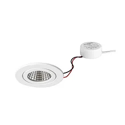 Luminaria empotrable, brillante, blanco  6W 680lm 3000K 20-40° 20-40° CRI 80-89