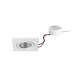 Luminaria empotrable, brillante, blanco  6W 680lm 3000K 20-40° 20-40° CRI 80-89