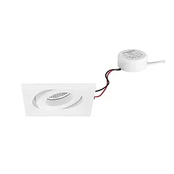 Luminaria empotrable giratorio, cuadrado IP20, blanco regulable 7W 680lm 3000K 20-40° 20-40° CRI 80-89