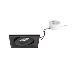 Luminaria empotrable giratorio, cuadrado IP20, blanco regulable 7W 680lm 3000K 20-40° 20-40° CRI 80-89