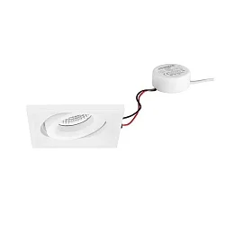 Luminaria empotrable giratorio, cuadrado IP20, blanco regulable 7W 680lm 3000K 20-40° 20-40° CRI 80-89