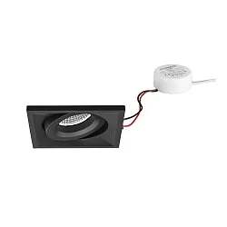 Luminaria empotrable giratorio, cuadrado IP20, blanco regulable 7W 680lm 3000K 20-40° 20-40° CRI 80-89