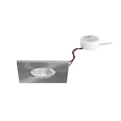 Luminaria empotrable IP65, brillante, níquel 7W 620lm 3000K 20-40° 20-40° CRI 80-89
