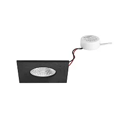 Luminaria empotrable IP65, brillante, negro 7W 620lm 3000K 20-40° 20-40° CRI 80-89