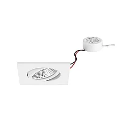 Luminaria empotrable IP65, brillante, blanco  7W 620lm 3000K 20-40° 20-40° CRI 80-89