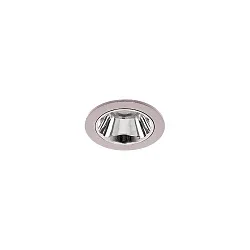 Luminaria empotrable para techos APOLLO MICRO redondo, directa IP20, plata regulable