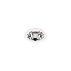 Luminaria empotrable para techos APOLLO MICRO redondo, directa IP20, plata regulable