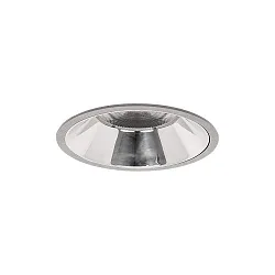 Luminaria empotrable para techos APOLLO MEGA redondo, directa IP20, plata regulable
