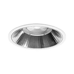Luminaria empotrable para techos APOLLO MEGA redondo, directa IP20, plata 