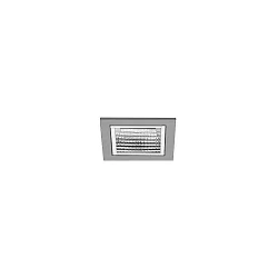 ceiling recessed luminaire APOLLO MICRO square, direct IP20, silver, transparent dimmable