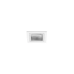 ceiling recessed luminaire APOLLO MICRO square, direct IP20, silver, transparent dimmable
