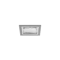 Luminaria empotrable para techos APOLLO MINI cuadrado, directa IP20, plata 