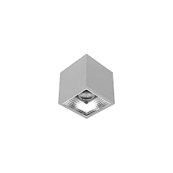 Luz downlight APOLLO MIDI angular, conmutable, facetado IP20, recubrimiento con polvo, plata 