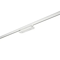 3-phase spot BALI MINI S 72°/53° DALI-2 - 29.4CM rotatable, DALI controllable, with lens optics IP20, silver matt dimmable