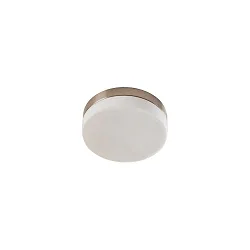 wall and ceiling luminaire IDA Ø 18CM 1 flame E27 IP44, nickel matt dimmable