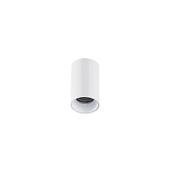 downlight TOMEK 1 flame, cylindrical, surface-mounted version GU10 IP20, white matt dimmable