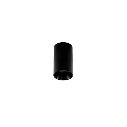Luz downlight TOMEK de 1 llama, cilíndrico, versión de montaje en superficie GU10 IP20, negro mate regulable