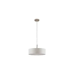 pendant luminaire TIM Ø 40CM up / down, with diffuser E27 IP20, nickel matt dimmable