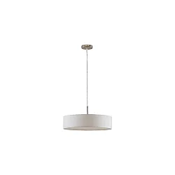 pendant luminaire TIM Ø 50CM up / down, with diffuser E27 IP20, nickel matt dimmable