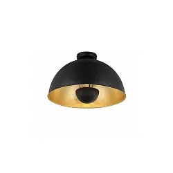 ceiling luminaire PIERIS Ø 41CM 1 flame, round E27 IP20, black matt dimmable