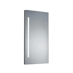 Espejo con iluminación MIRROR de 1 llama IP44, satinado 
