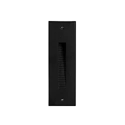 Luminaria empotrable para exteriores angular IP65, negro 