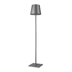 Luminaria de pedestal NIOBE conmutable E27 IP54, grafito 