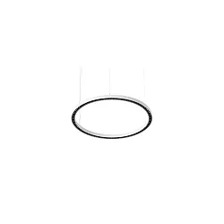 Luminaria colgante DEVON Ø 80CM para estación de trabajo VDU, controlable por Bluetooth IP20, recubrimiento con polvo