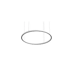 Luminaria colgante DEVON Ø 120CM para estación de trabajo VDU, controlable por Bluetooth IP20, recubrimiento con polvo
