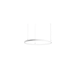 Luminaria colgante ANDROS IN Ø 80CM controlable por DALI IP20, recubrimiento con polvo, negro mate regulable