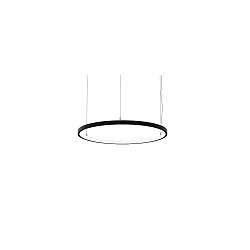 Luminaria colgante ANDROS IN Ø 80CM controlable por Matter IP20, recubrimiento con polvo, negro mate regulable