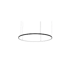 pendant luminaire ANDROS IN Ø 180CM Bluetooth controllable IP20, powder coated, black matt dimmable