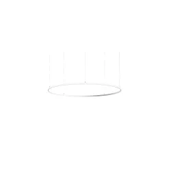 Luminaria colgante ANDROS OUT Ø 180CM controlable por Matter IP20, recubrimiento con polvo, negro mate regulable