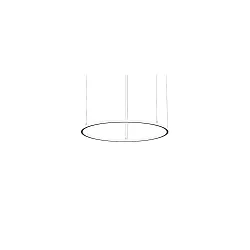 Luminaria colgante ANDROS IN/OUT Ø 120CM controlable por DALI IP20, recubrimiento con polvo, negro mate regulable