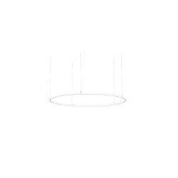 pendant luminaire ANDROS IN/OUT Ø 180CM Matter controllable IP20, powder coated, black matt dimmable