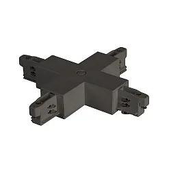 Conector en X trifásico, negro
