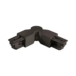 Conector de esquina trifásico, negro