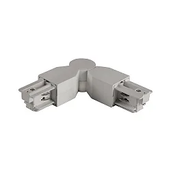 Conector de esquina trifásico, plata