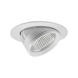 Luminaria empotrable ARTEMIS MAXI redondo, giratorio, conmutable LED IP20, plata  42W 5291lm 3000K CRI 90-100