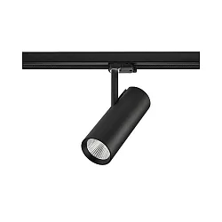 Foco trifásico MAXI redondo, giratorio IP20, negro 
