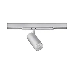Foco trifásico TRAXX MICRO redondo, giratorio IP20, plata regulable