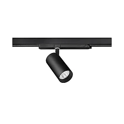 Foco trifásico TRAXX MIDI redondo, giratorio IP20, negro regulable