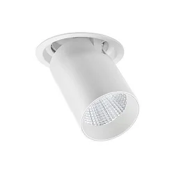 Foco TRAXX MAXI redondo, giratorio, giratorio, conmutable LED IP20, blanco 