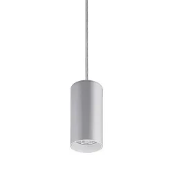 Luminaria colgante TRAXX MINI redondo, conmutable LED IP20, plata 