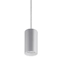 Luminaria colgante TRAXX MIDI redondo, conmutable LED IP20, plata 