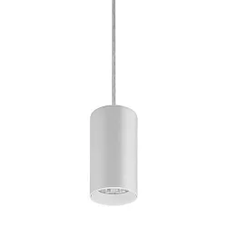 Luminaria colgante TRAXX MIDI redondo, conmutable LED IP20, plata 